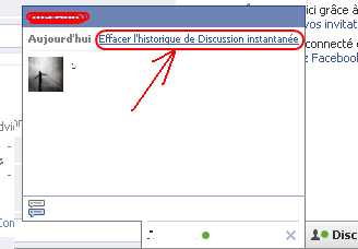 Historique de conversation facebook