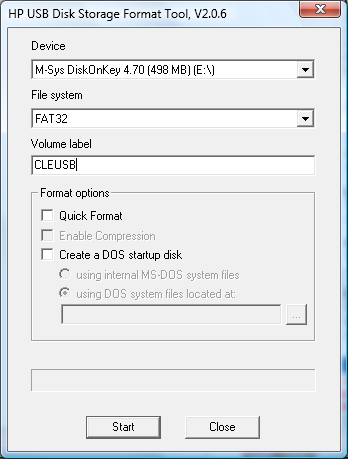 HP USB Disk Storage Format Tool 