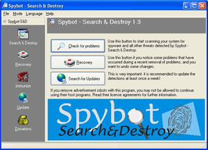 spybot logiciel de detection de spywares