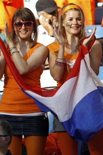 belle supportrice hollandaise